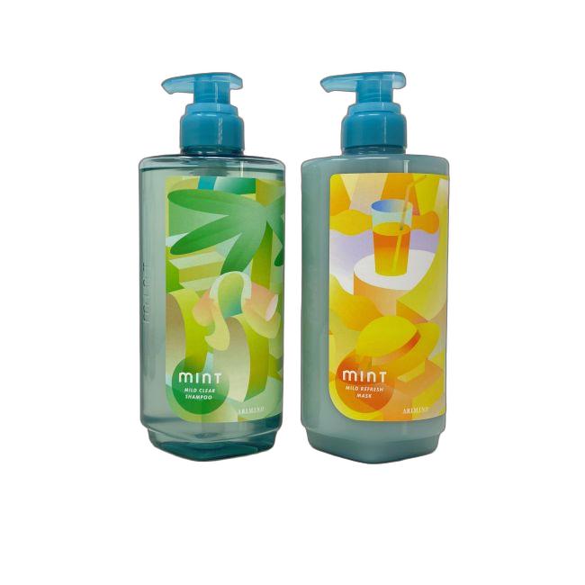 Rakuten - 〈セット〉 アリミノ ミント シャンプー 薬用マイルドクリア 550ml 医薬部外品 ＆ マスク マイルドリフレッシュ 550g 2026年版