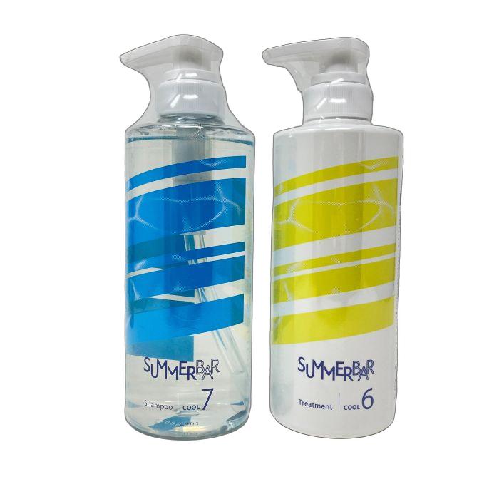 〈セット〉 デミ サマーバー シャンプー クール 7 500ml ＆ トリートメント クール 6 490g