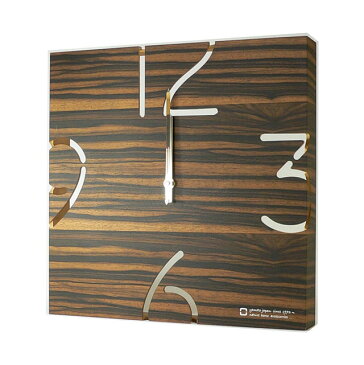 【送料無料】PUZZLE-電波時計-黒檀 木製 掛け時計 シンプル アナログ 北欧 yamatojapan ヤマト工芸 かわいい ブラウン プレゼント 内祝い 引越し祝い アンティーク デザイン おしゃれ リフル【代引き可】