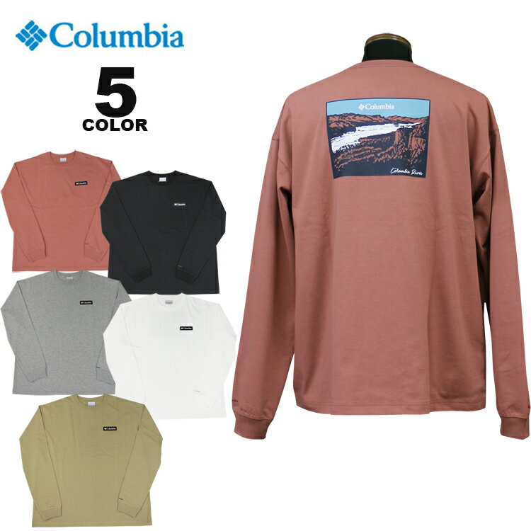 コロンビア スポーツウェア Tシャツ Columbia HANGING ROCK FALLS LONG SLEEVE TEE ハンギング ロックフォールズ ロングスリーブ ティー T-SHIRTS 全5色 S-XL メンズ ロンティ オムニシェード UPF50 リラックスフィット ビッグシルエット ヘビーウェイト バックプリントのサムネイル