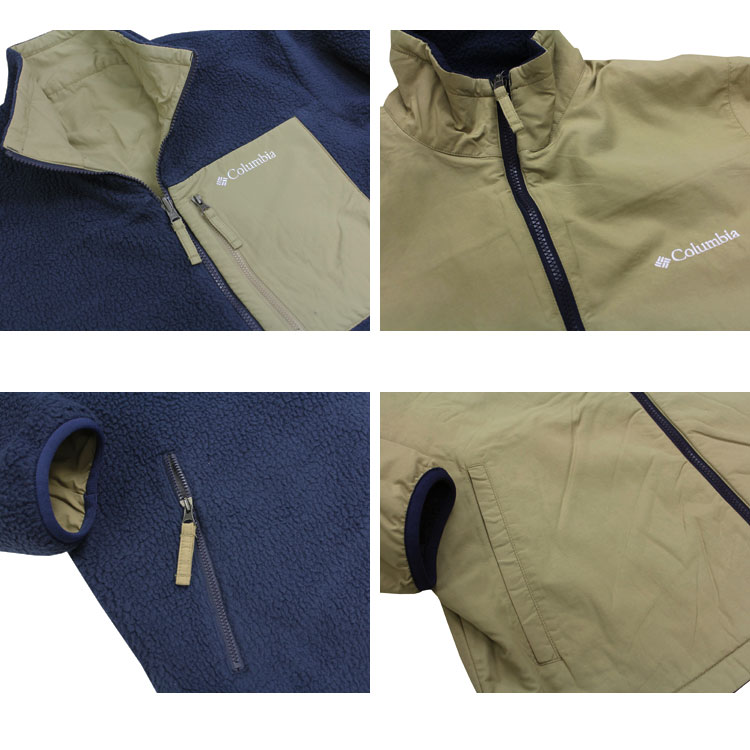 【SALE】コロンビア スポーツウェア ジャケット Columbia SUGER DOME REVERSIBLE JACKET シュガードーム リバーシブル FLEECE ZIP UP フリース フルジップ ボア アウター 上着 全3色 S-XL メンズ アウトレット