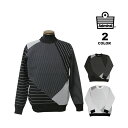 アウトレット アドミラル ゴルフ クルーネック ニット Admiral GOLF PERFORMANCE GEOMETRIC CREW NECK KNIT 長袖 セーター ロングスリーブ SWEATER パフォーマンス ジオメトリック 幾何学柄 全2色 M-LL メンズ