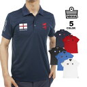 【全品ポイント10倍 05/07 09:59まで】アドミラル ゴルフ ポロシャツ Admiral GOLF FLAG MESH POLO SHIRTS 半袖ポロ 全5色 M-LL 吸水速乾 抗菌防臭 メンズ 定番