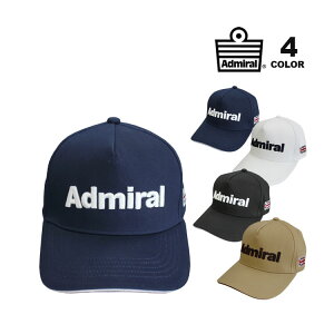 アドミラル ゴルフ キャップ Admiral GOLF LOGO BASIC TWILL CAP 帽子 メンズ レディース ユニセックス 全4色 フリーサイズ 57cm