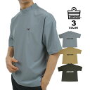 【SALE】アウトレット アドミラル ゴルフ モックネックシャツ Admiral GOLF OVER SIZE MESH MOCK NECK SHIRTS 半袖Tシャツ オーバーサイズ ビッグシルエット ハイネック TEE 全3色 M-LL 吸水速乾 UVカット ストレッチ メンズ