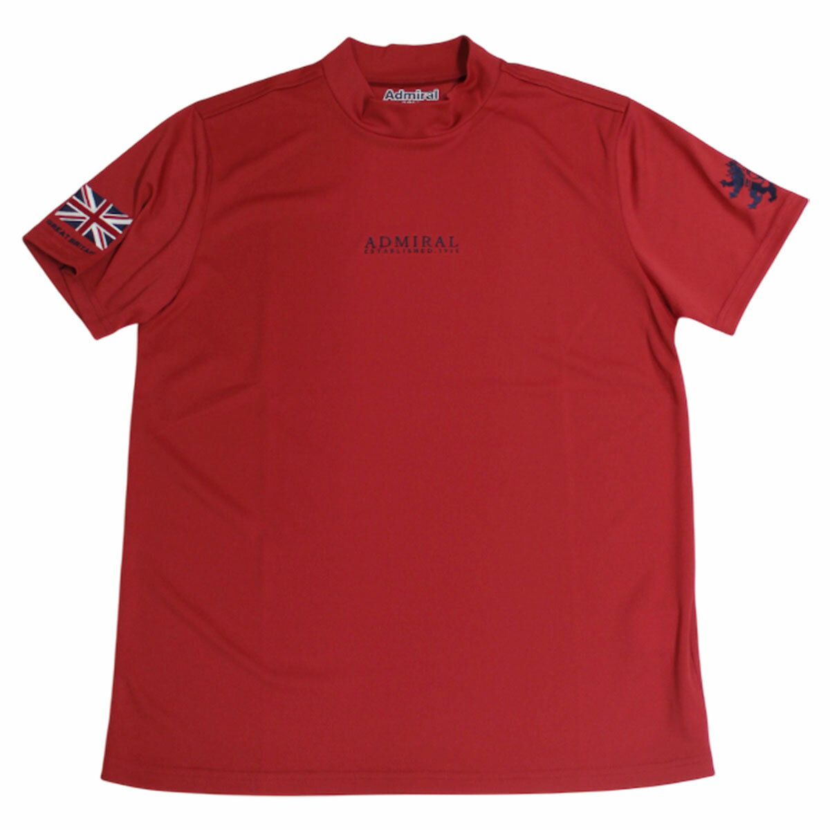 楽天市場】モックネック ゴルフ 半袖（カラーレッド）（シャツ