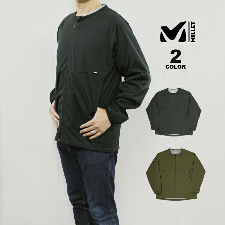 アウトレット ミレー ジャケット MILLET COLD FRONT BARRIER F ZIP JACKET コールド フロント バリヤー フロントジップ メンズ レディース ユニセックス 全2色 ユーロサイズ S-XL 軽量 ストレッチ 防風 上着 アウター