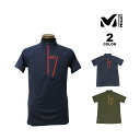 【SALE】アウトレット ミレー 機能Tシャツ MILLET MORPHO ZIP S/S T-SHIRTS 半袖 TEE 全2色 メンズ S-L 吸汗 速乾 ハーフジップ ポーラテック