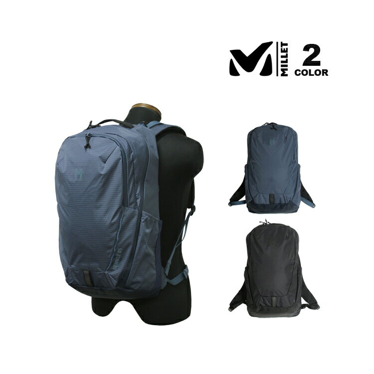 樂天商城 - ミレー リュック MILLET SEMNOZ BACK PACK 25L セムノ バックパック 撥水加工 リップストップナイロン メンズ レディース ユニセックス ハイキング 通学 旅行 全2色