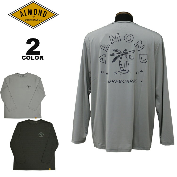 アーモンド サーフボードデザイン ラッシュガード Almond Surfboards & Design SURF RASHGUARD L/S T-SHIRTS TEE ロンティ 長袖Tシャツ 全2色 M-L メンズ【公式】