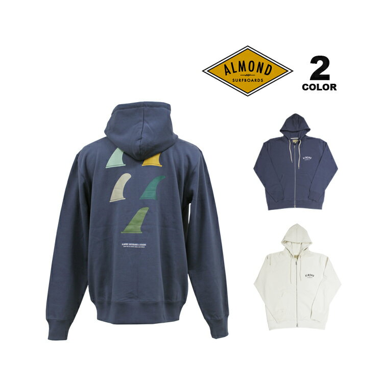  եܡ å åץѡ ALMOND SURFBOARDS SINGLE FINS HOODIE SWEAT Z...