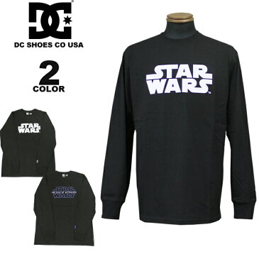 【SALE】 ディーシー シューズ 長袖Tシャツ DC SHOES 19 STARWARS LOGO L/S T-SHIRTS ディズニー DISNEY スター・ウォーズ ロンTEE 全2色 S-XL メンズ