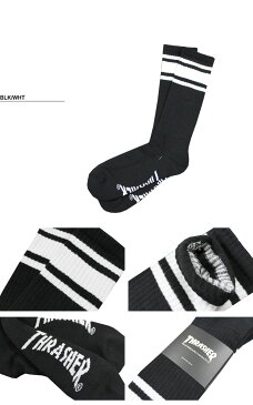 スラッシャー THRASHER 靴下 MAG SKATER SOCKS メンズ ロゴ入り 全3色