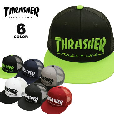 スラッシャー THRASHER 帽子 MAG LOGO emb MESH CAP キャップ メンズ レディース メッシュキャップ 全6色