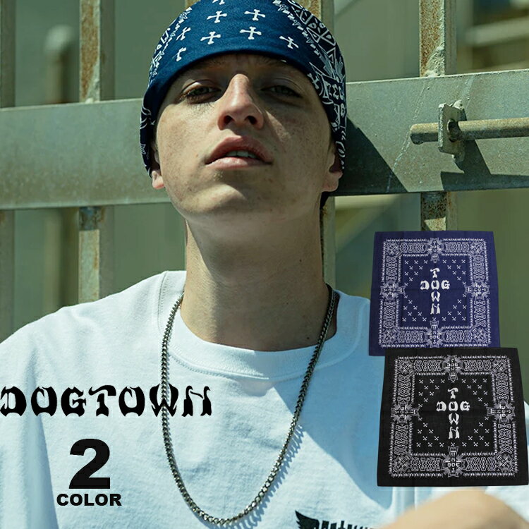 ドッグタウン バンダナ DOGTOWN メンズ レディース ユニセックス CROSS LOGO BANDANA 全2色 綿