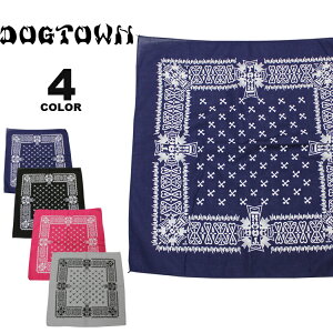 ドッグタウン DOGTOWN バンダナ DOGTOWN BANDANA メンズ レディース 全4色 綿100%