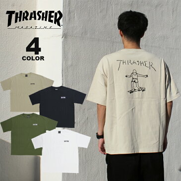 【SALE】 【公式】【販路限定】スラッシャー Tシャツ THRASHER GONZ BACK PRINT BIG SILHOUETTE S/S T-SHIRTS プリントTEE ビッグシルエット オーバーサイズ メンズ レディース 全4色 S-L