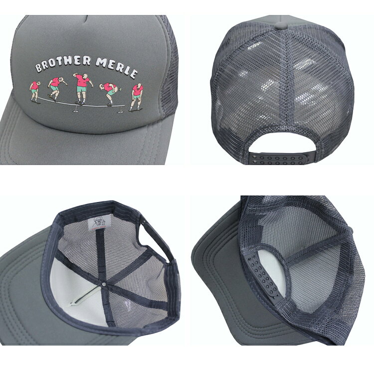 【SALE】ブラザーマール キャップ BROTHER MERLE Graphic Print Skater MESH CAP ...