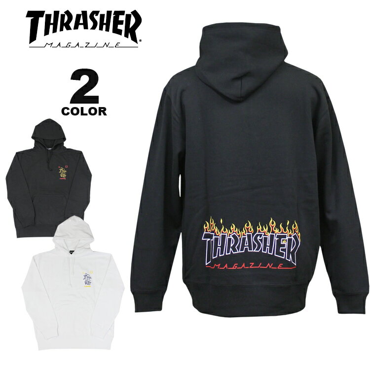 【SALE】【公式】 スラッシャー パーカ THRASHER KEITH HARING MOUSE HOODIE SWEAT PARKA スウェット プルオーバー パーカー キースヘリング プリント メンズ レディース ユニセックス 裏毛 スエット 裏パイル 全2色 S-XL アウトレット