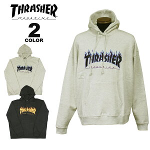 【SALE】【公式】【取扱店限定】 スラッシャー パーカ THRASHER SP FLAME LOGO BIG SILHOUETTE HOODIE SWEAT PARKA スウェット プルオーバー パーカー ビッグシルエット オーバーサイズ アップリケ 刺繍 メンズ レディース ユニセックス 裏起毛 スエット 全2色 S-L