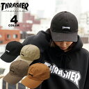 【全品ポイント10倍 05/07 09:59まで】スラッシャー キャップ THRASHER 帽子 メンズ レディース ユニセックス ローキャップ 全4色 MAG LOGO COTTON DAD CAP【公式】