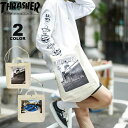 【全品ポイント5倍 4/27 09:59まで】【公式】 スラッシャー トートバック ショルダーバック THRASHER PHOTO CANVAS 2WAY TOTE SHOULDER BAG M ショルダートート メンズ レディース ユニセックス 全2色