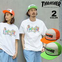  スラッシャー キャップ THRASHER ELLIPSE LOGO TRUCKER ROPE MESH CAP 帽子 メンズ レディース ユニセックス メッシュ スナップバック 全2色 アウトレット