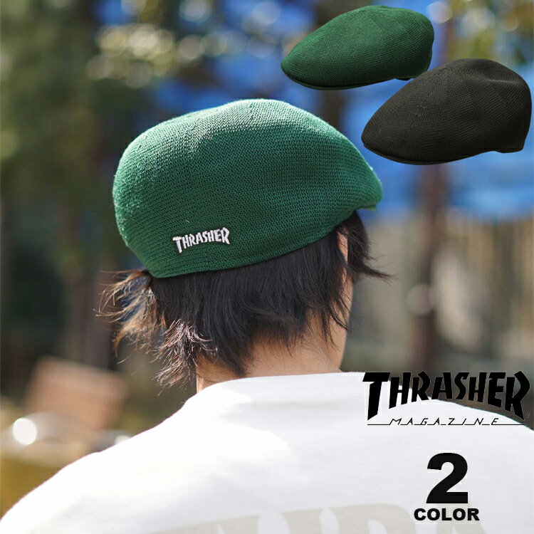 【公式】 スラッシャー ハンチング THRASHER キャップ ハット 帽子 メンズ レディース ユニセックス 全2色 MAG LOGO HUNTING CAP HAT