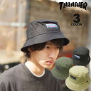 【公式】 スラッシャー ハット THRASHER OVAL MAG BUCKET HAT バケットハット 帽子 全3色 メンズ レディース ユニセックス