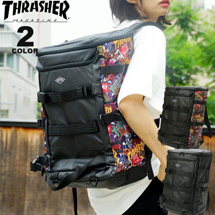 【公式】 スラッシャー リュック バッグ THRASHER DIAMOND LOGO BACK PACK BOX 35L デイバック バックパック 撥水 メンズ レディース ユニセックス 全2色