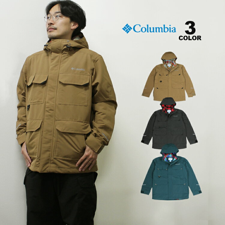 アウトレット コロンビア ジャケット Columbia LANDROAMER LINED JACKET インターナショナルサイズ ランドロマーラインド 薄中綿 アウター マウンテンパーカー 上着 全3色 S-XL メンズ オムニテック 防水 透湿