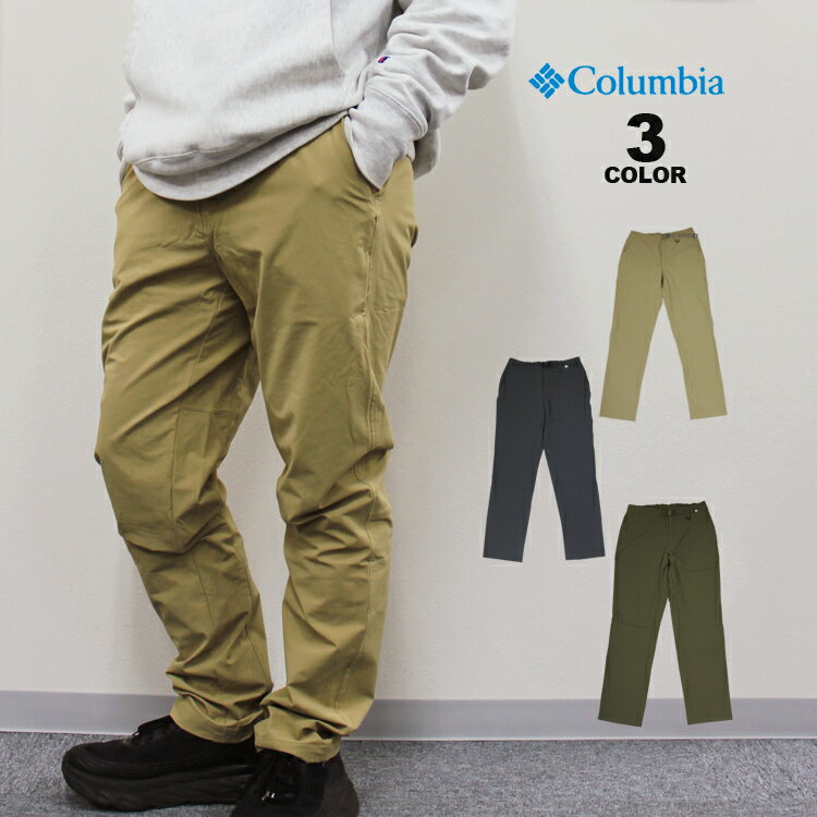 コロンビア パンツ Columbia タイムトゥートレイル トレッキング 登山 ハイキング ストレッチ 伸縮 ボトムス オムニシェード UPF50 オムニシールド 撥水 UVカット UPF50 レギュラーフィット メンズ 全3色 S-XL TIME TO TRAIL PANT