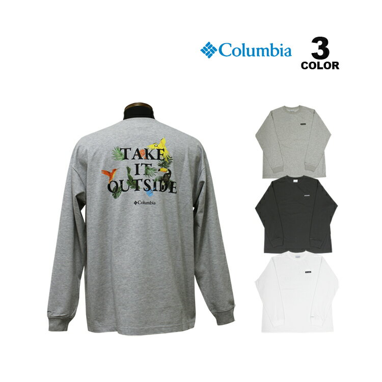 コロンビア Tシャツ メンズ コロンビア 長袖 Tシャツ Columbia NIAGARA AVENUE GRAPHIC LONG SLEEVE TEE ナイアガラアベニュー ロングスリーブ ティー 全3色 S-XL メンズ ロンティ T-SHIRTS オムニシェード UPF50 ビッグシルエット オムニウィック 吸湿 速乾 バックプリント ヘビーウェイト