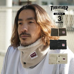 スラッシャー ネックウォーマー メンズ スラッシャー ネックウォーマー THRASHER NECK WARMER 前開き フリース メンズ レディース ユニセックス CLASSIC HOMETOWN FLEECE OPEN 全3色 【公式】