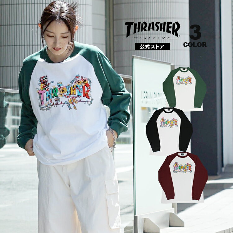 【全品ポイント10倍 6/11 01:59まで】【SALE】アウトレット スラッシャー Tシャツ ロンティ THRASHER D..