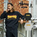 スラッシャー トレーナー THRASHER クルー スウェット スエット メンズ レディース ユニセックス 裏起毛 FLAME LOGO CREW SWEAT 全2色 M-XXL 