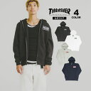 【全品ポイント5倍 4/17 09:59まで】【SALE】アウトレット スラッシャー ジップ パーカー THRASHER CLASSIC WAPPEN ZIP HOODIE SWEAT PARKA スウェット スエット ジップ パーカ フルジップ フーディ メンズ レディース ユニセックス 裏起毛 ワッペン 全4色 M-XL 【公式】