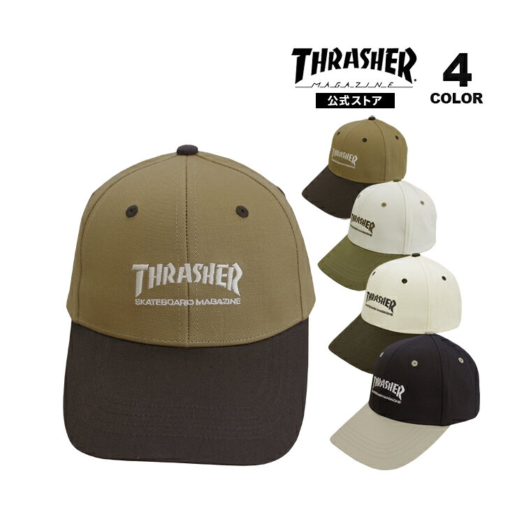 【SALE】スラッシャー キャップ THRASHER CAP 帽子 メンズ レディース ユニセックス MAG LOGO 2TONE 6P 全4色 【公式】