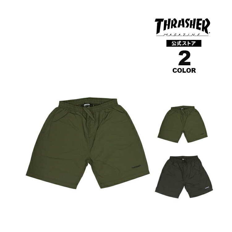 【全品ポイント10倍 7/28 09:59まで】【SALE】アウトレット スラッシャー ショートパンツ THRASHER GONZ LOGO BUGGY SHORTS ナイロン ショーツ ハーフパンツ ボトムス メンズ レディース ユニセックス M-XL 【公式】