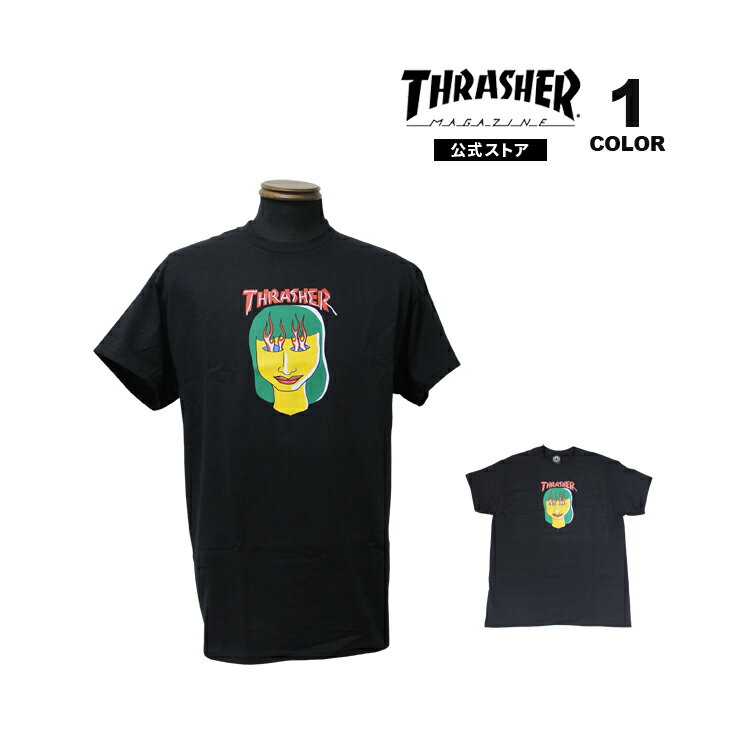 スラッシャー Tシャツ THRASHER TALK SHIT by GONZ S/S T-SHIRTS 半袖 TEE マークゴンザレス ゴンズ インポート メンズ レディース ユニセックス ブラック 黒 M-XL 