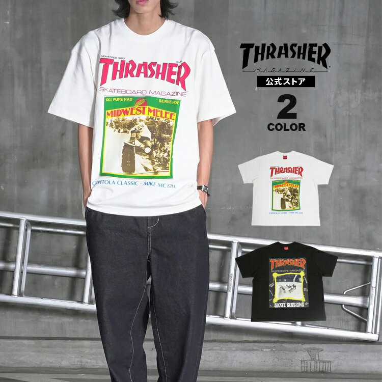 樂天商城 - 【全品P10倍 5/7 10:00から5/18 09:59まで】【SALE】マンハッタンポーテージ Tシャツ Manhattan Portage THRASHER COVER FRONT PRINT S/S T-SHIRTS スラッシャー 半袖 プリント TEE メンズ リラックスフィット ビッグシルエット 全2色 M-XL【公式】