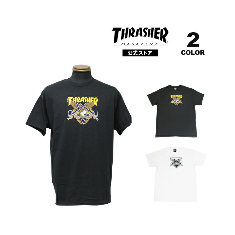 スラッシャー Tシャツ THRASHER ANTIHERO SKATEBOARDS EAGLEGRA