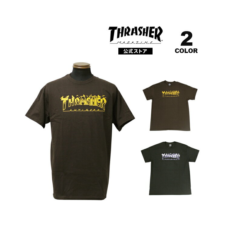 スラッシャー Tシャツ THRASHER ANTIHERO SKATEBOARDS PIGEON M