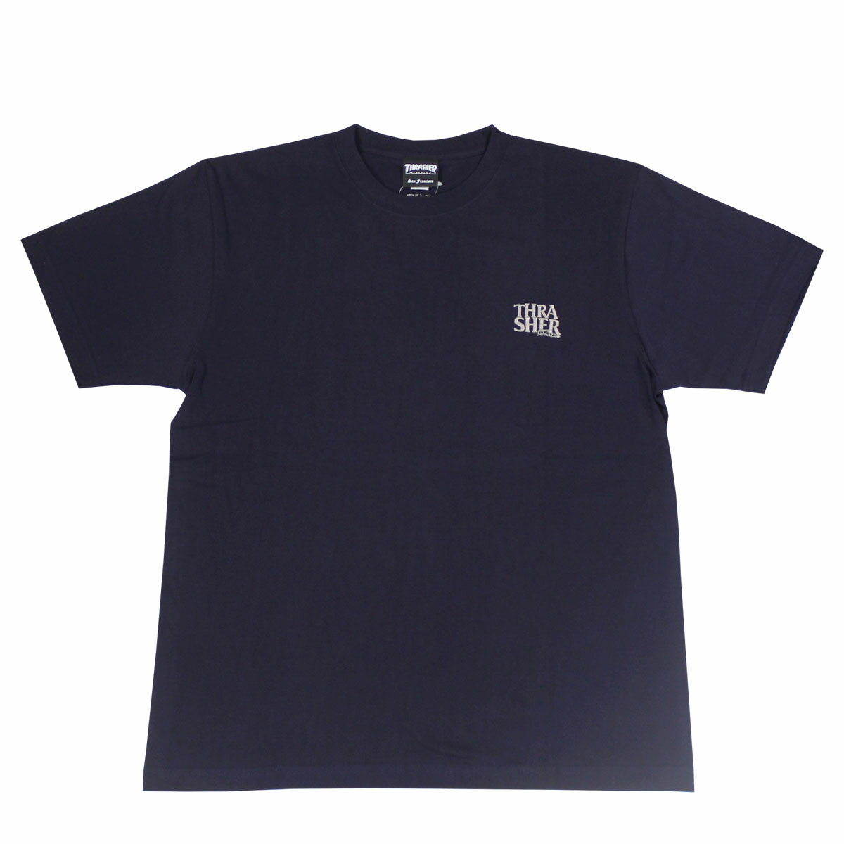THRASHER スラッシャー Tシャツ 半袖 ネイビー ロゴ THRASHER