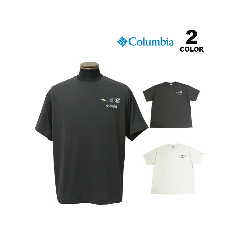 樂天商城 - 【全品P10倍 5/7 10:00から5/18 09:59まで】コロンビア Tシャツ Columbia Burn Novel Graphic S/S T-Shirt 半袖 TEE バーンノベル 全2色 S-XL メンズ ユニセックス 半袖 オムニシェード UPF50 オムニウィック リラックスフィット 吸汗 速乾