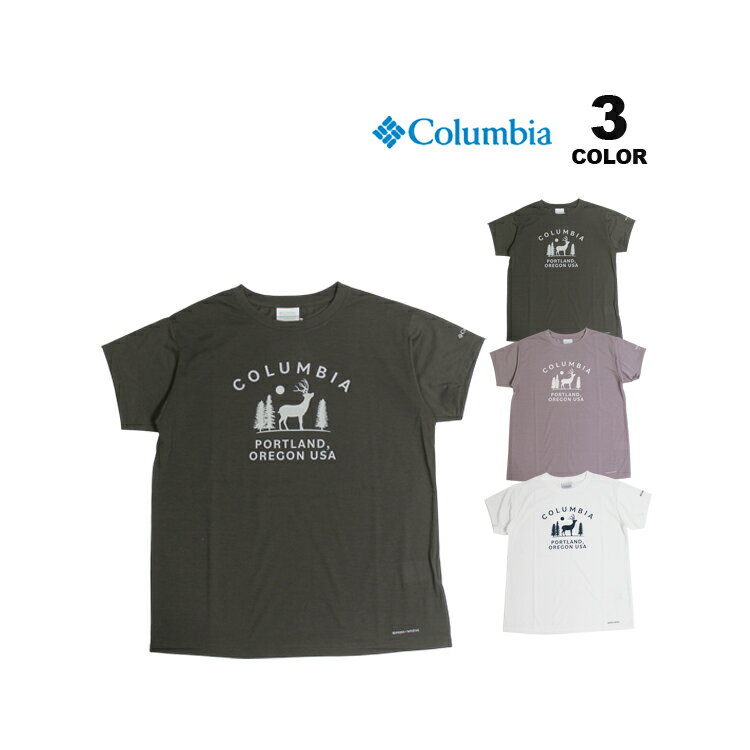 樂天商城 - 【全品P10倍 5/7 10:00から5/18 09:59まで】コロンビア レディース Tシャツ Columbia Womens Chamberlin Cove S/S T-SHIRTS 女性用 ウィメンズ 半袖TEE チェンブリンコーブ オムニウィック 吸湿 速乾 レギュラーフィット S-L 全3色