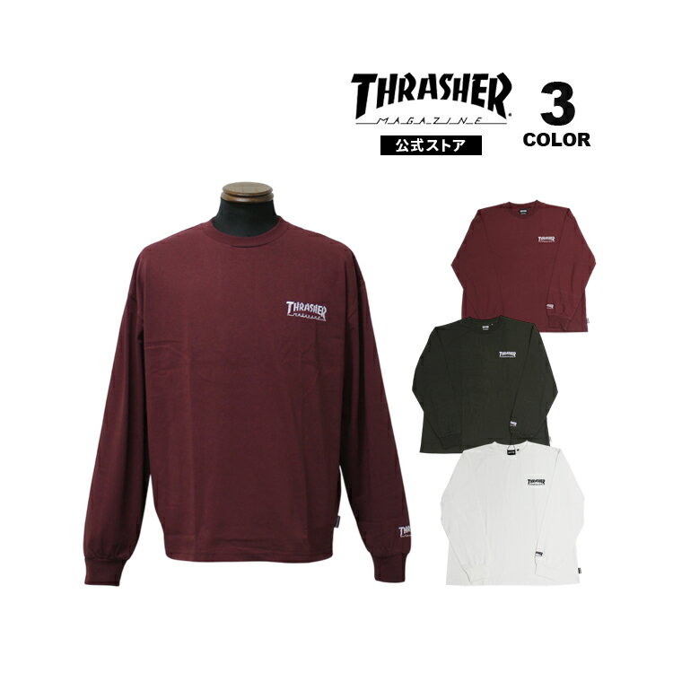 �����ʥݥ����7�� 1/16 01:59�ޤǡۡ�SALE�ۥ���å��㡼 T����� ����T THRASHER LOGO emb L/S T-SHIRTS Ĺµ T...