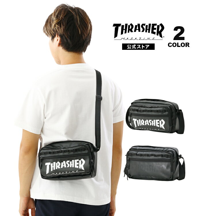 樂天商城 - スラッシャー ショルダー バッグ THRASHER HOMETOWN MINI SHOULDER POUCH BAG YOKO ヨコ型 ミニショルダー ポーチ メンズ レディース ユニセックス 全2色 【公式】
