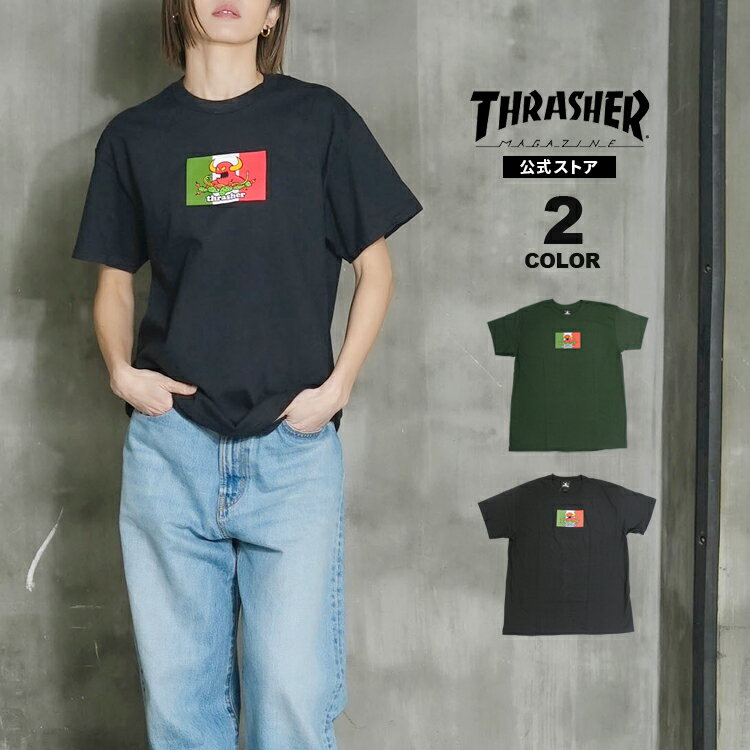 樂天商城 - 【全品P10倍 5/7 10:00から5/18 09:59まで】【SALE】スラッシャー Tシャツ THRASHER TOYMACHINE HECHO S/S T-SHIRTS トイマシーン 半袖 TEE インポート メンズ レディース ユニセックス 全2色 M-XL