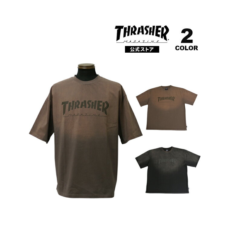 樂天商城 - 【全品P10倍 5/7 10:00から5/18 09:59まで】【SALE】スラッシャー Tシャツ THRASHER FADE S/S T-SHIRTS 半袖 TEE ビッグシルエット オーバーサイズ フェード加工 ダメージ加工 メンズ レディース ユニセックス 全2色 M-XL 【公式】